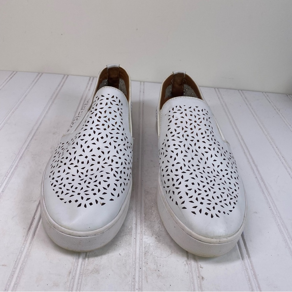 Vionic White Leather Perforated Casual Loafers - image 2